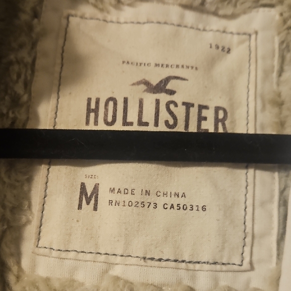 Hollister Off-White Hooded Jacket - Picture 2 of 3